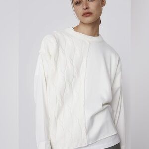 Elegant White Women's Sweater